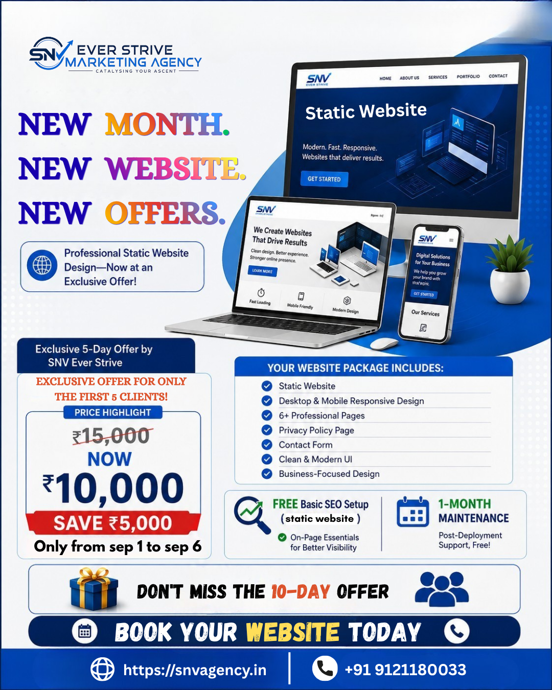 Static Website Design Offer