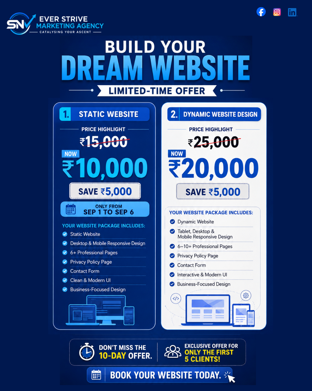 SNV Website Designing Offer